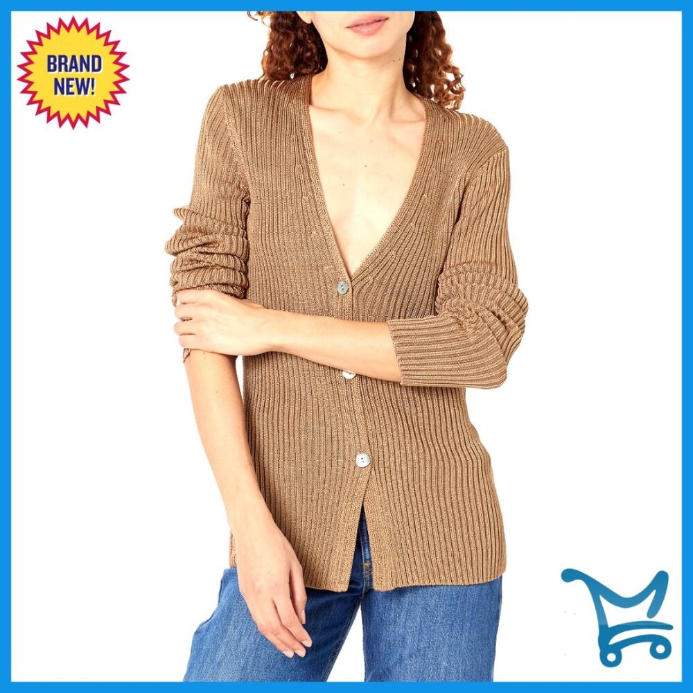 Slim Fit Ribbed Cardigan, Long Sleeve Button Front, 100% Rayon